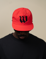Load image into Gallery viewer, Worn By Few Fire Red Nylon Snapback Hat